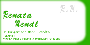 renata mendl business card