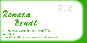 renata mendl business card